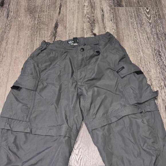Rei Women Zip Off Cargo Straight Leg Pants Dark Gray 8 Outdoor Hike *Flaw* - Picture 3 of 7